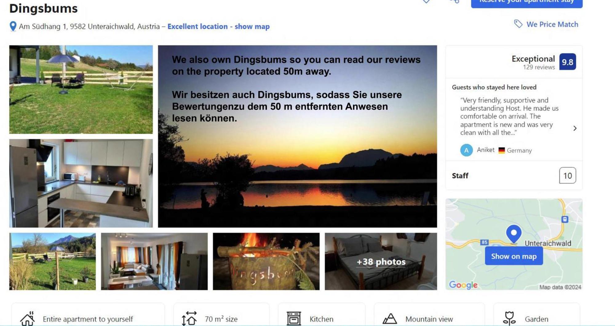 Apartamento Ding Ding Unteraichwald Exterior foto